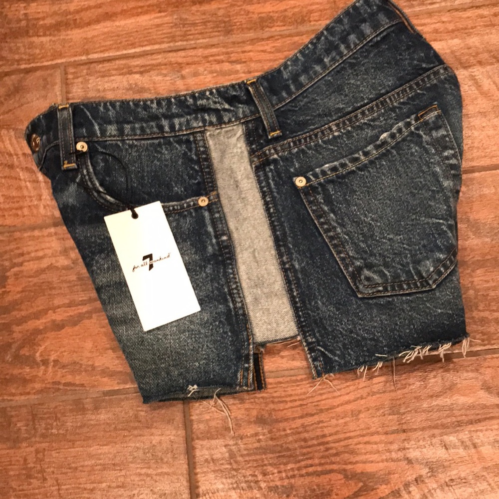 7 For All Mankind Reverse Panel Shorts